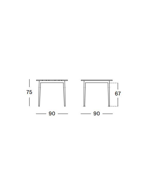 Vincent Sheppard Max Dining Table 90 x 90 - HPL...