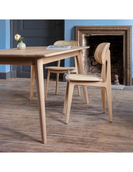 Vincent Sheppard Titus Dining Chair Natural Oak with Cane Seat