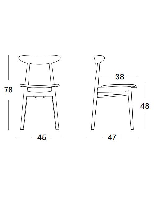 Vincent Sheppard Teo Dining Chair - Nearly Black