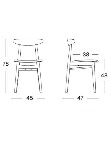 Vincent Sheppard Teo Dining Chair - Natural Oak