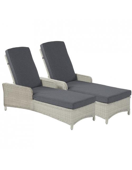 Bramblecrest Chedworth Dove Grey Loungers (Set...