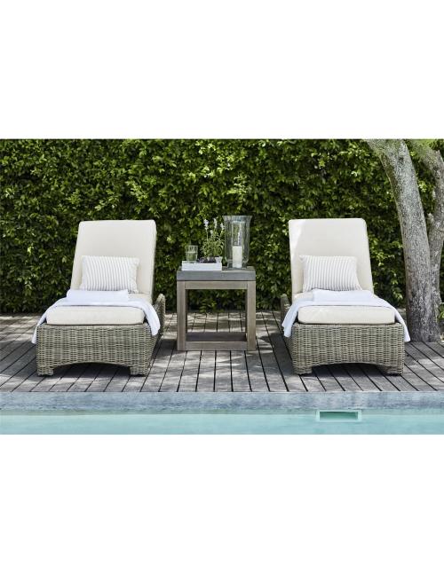 Neptune Murano Sunlounger with Natural Cushion