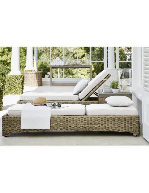 Neptune Murano Sunlounger with Natural Cushion