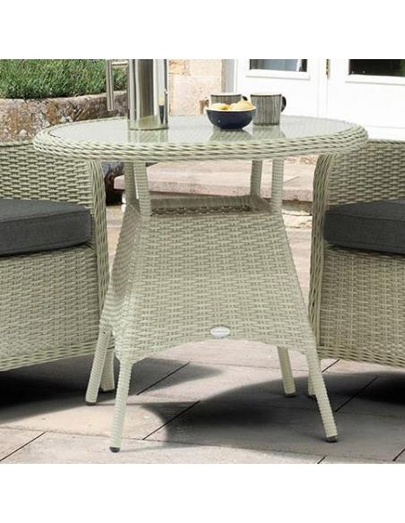 Bramblecrest Chedworth Dove Grey 80cm Round Bistro Table