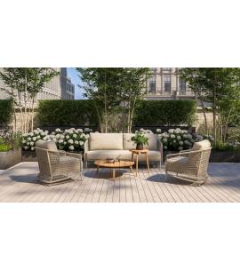 4 Seasons Outdoor Puccini Lounge Set with Zucca Tables &...