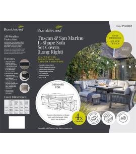 Bramblecrest Tuscan & San Marino L Shape Sofa Set Covers...