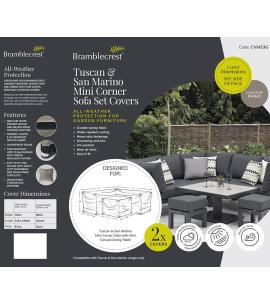 Bramblecrest Tuscan & San Marino Mini Sofa Set Covers CVMS3G