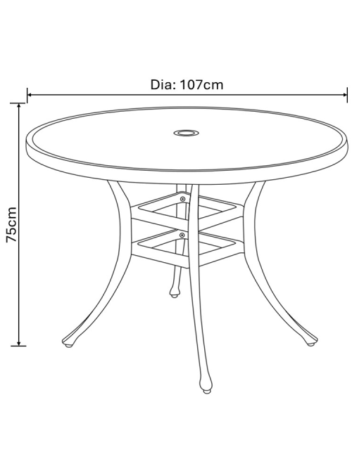 Hartman Berkeley 4 Seat Round Dining Set with...