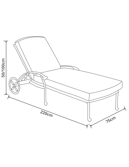 Hartman Amalfi Lounger - Bronze