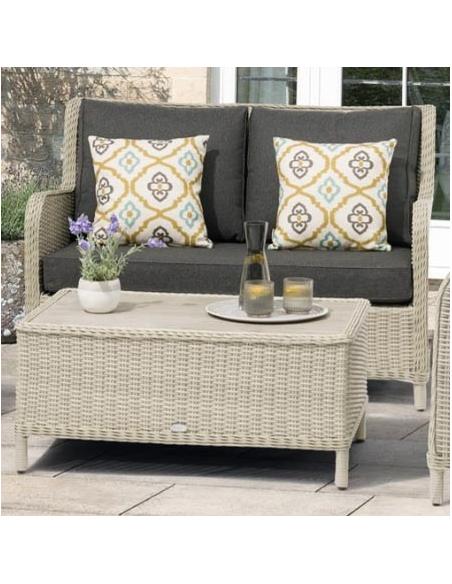 Bramblecrest Chedworth Dove Grey 2 Seater & Coffee Table