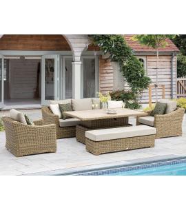 Bramblecrest Fairford 3 Seat Sofa with Rectangle Piston...