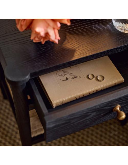 Neptune Frome Side Table - Warm Black
