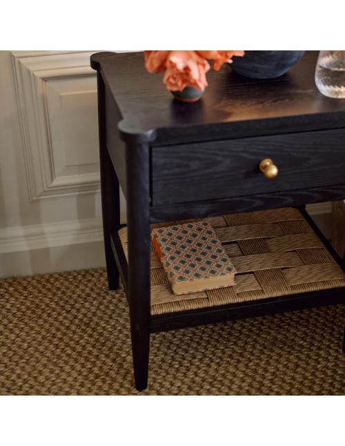 Neptune Frome Side Table - Warm Black