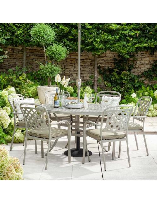 Hartman Berkeley 6 Seat Round Dining Set with...