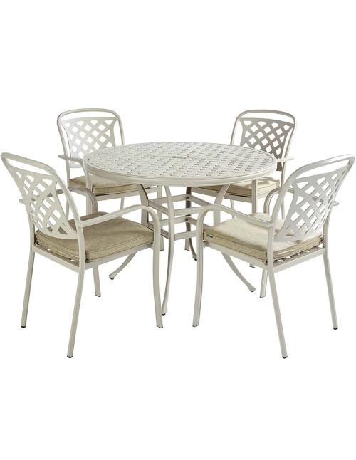 Hartman Berkeley 4 Seat Round Dining Set with...