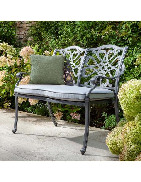 Hartman Capri High Back Bench - Antique Grey