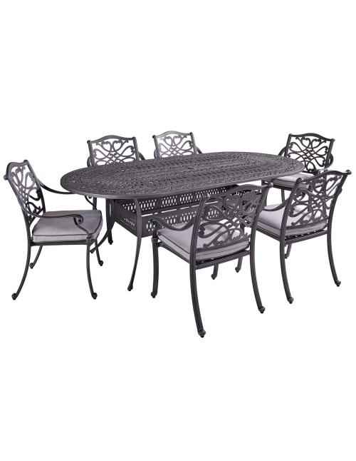 Hartman Capri 6 Seat Oval Dining Set with...