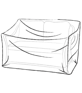 Bramblecrest Rattan 2 Seat Sofa Cover FC12SWH