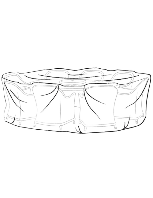 Bramblecrest 250 x 175cm Elliptical Table Set...