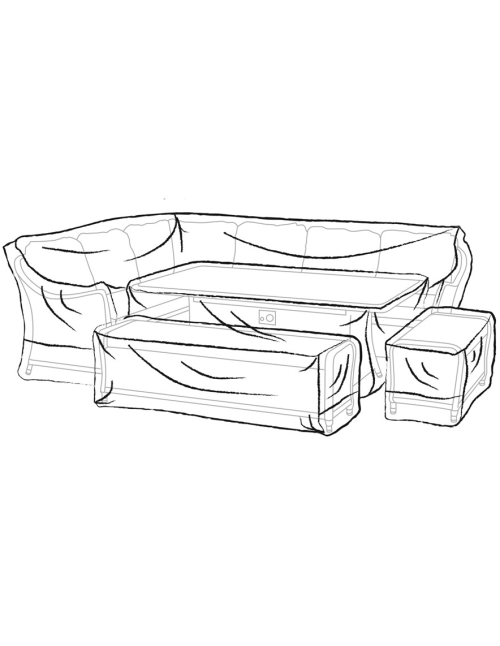 Bramblecrest Large Rectangle Fire Pit Set...