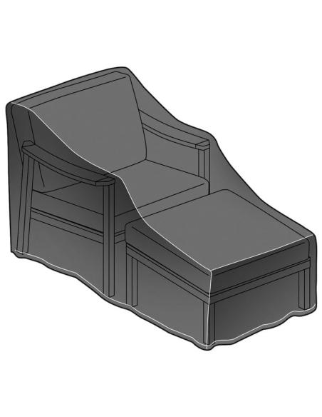 Kettler Elba Relaxer with Footstool Cover 0993139-PC