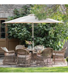 Bramblecrest RHS Rosemoor 6 Seater Elliptical Dining Set...