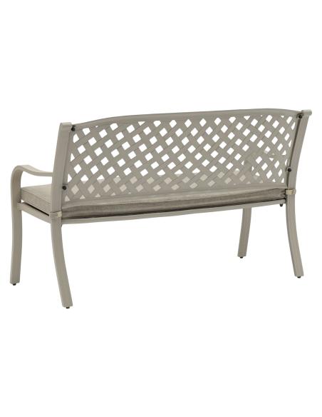 Bramblecrest RHS Bridgewater Stone 155cm Bench with Cushion
