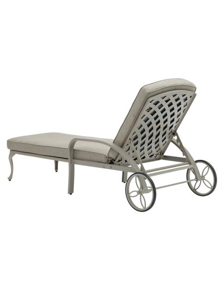 Bramblecrest RHS Bridgewater Stone Lounger with Cushion & Coffee Table