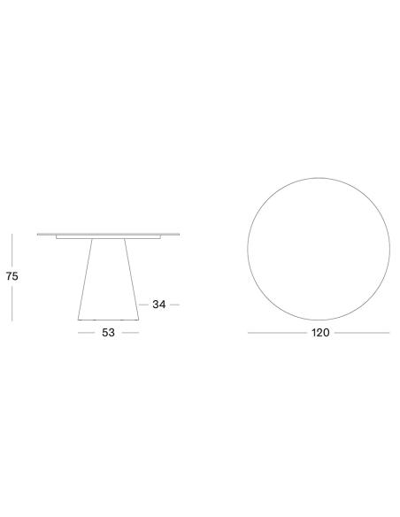 Vincent Sheppard Sandro Dining Table Dia 120