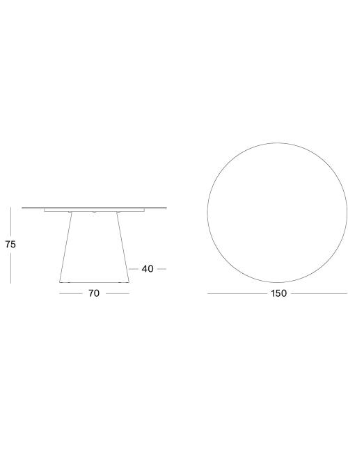 Vincent Sheppard Sandro Dining Table Dia 150