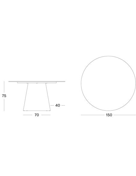 Vincent Sheppard Sandro Dining Table Dia 150