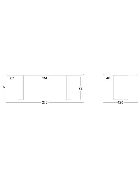 Vincent Sheppard Ari 275x120 Ellipse Dining Table
