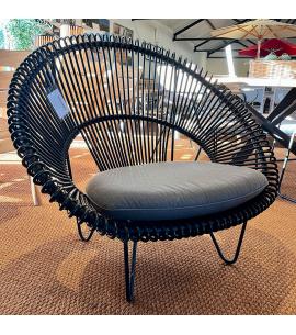Vincent Sheppard Roy Cocoon Black with Seat Cushion...