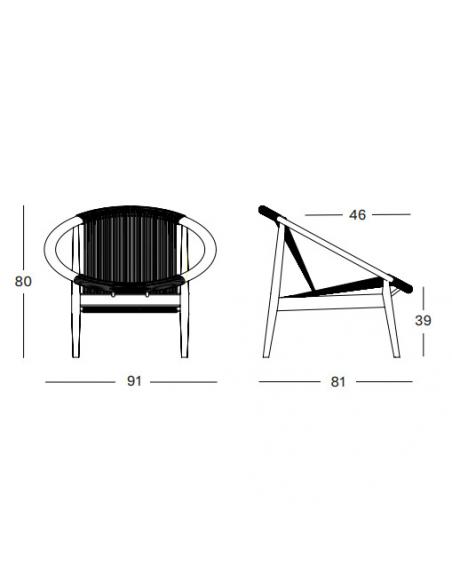 Vincent Sheppard Frida Lounge Chair Anthracite (Showroom Model)