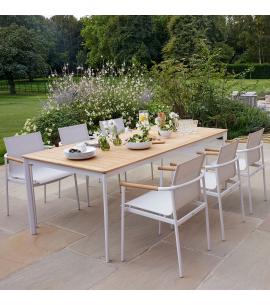 Barlow Tyrie Around 6 Seater Dining Set - Arctic White