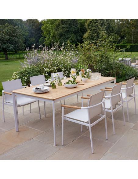 Barlow Tyrie Around 6 Seater Dining Set - Arctic White