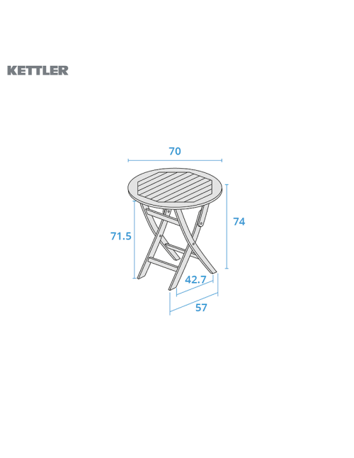 Kettler Hampton 2 Seater Bistro Set