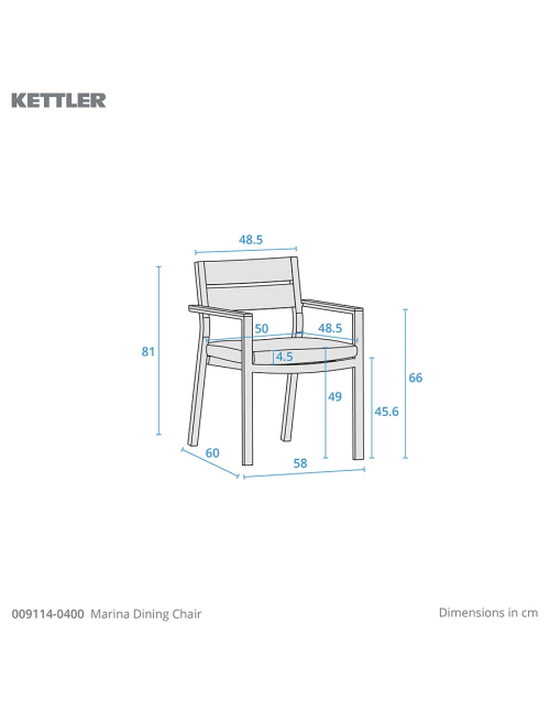 Kettler Marina 6 Seater Dining Set