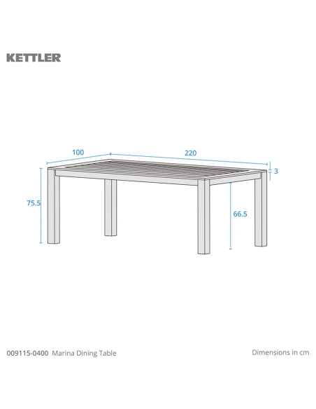 Kettler Marina 8 Seater Dining Set