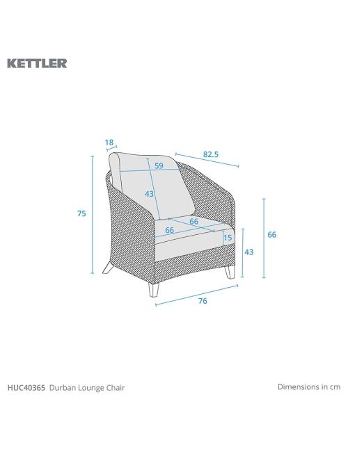 Kettler Durban 3 Seat Sofa Set