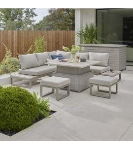 Kettler Marina Corner Lounge Set with High/Low Table & 2...