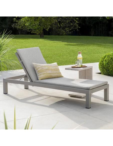 Kettler Pebble Lounger with Cushion (Set of 2)