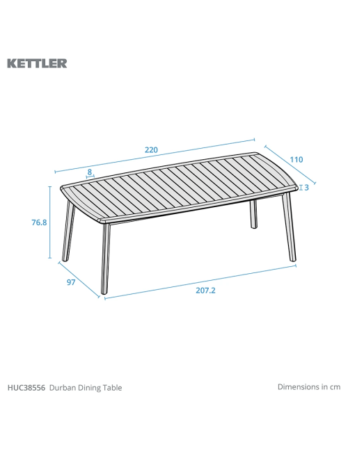 Kettler Durban 8 Seater Dining Set