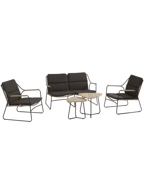 4 Seasons Outdoor Scandic Lounge Set with Axel...