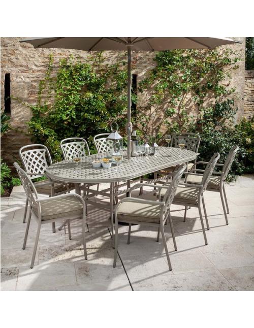Hartman Berkeley 8 Seat Oval Dining Set