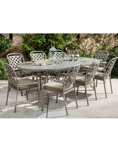 Hartman Berkeley 8 Seat Oval Dining Set - Maize