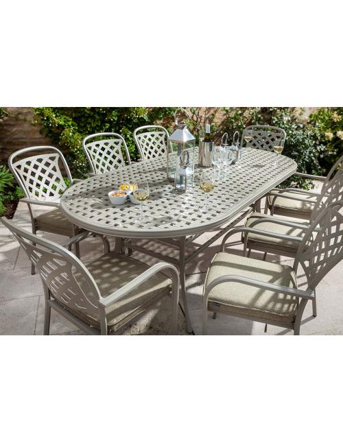 Hartman Berkeley 8 Seat Oval Dining Set - Maize