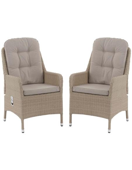 Bramblecrest Tetbury Nutmeg Recliner Chair (Set of 2)