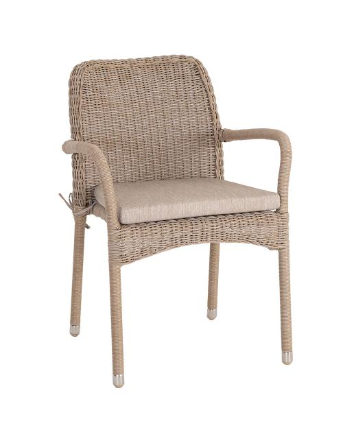 Alexander Rose Hazelmere Stacking Armchair Natural