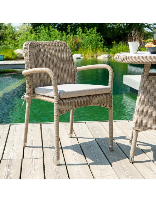 Alexander Rose Hazelmere Stacking Armchair Natural